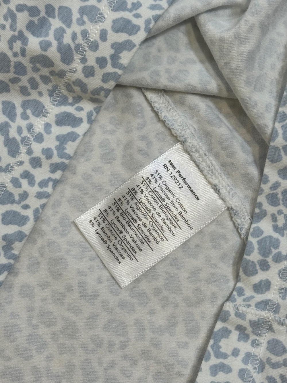 TASC Blue Leopard Performance 1/4 zip pullover - Picture 5 of 7